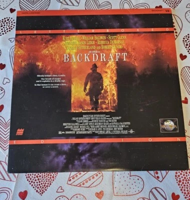 Backdraft Letterbox 2-Disc Set Laserdisc LD Laser Disc Excellent Condition  - Image 1 of 2
