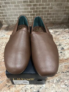 L.B. Evans Aristocrat Opera Mens Brown Casual Slippers 3025. NIB. Sz 10.5/10 - Picture 1 of 8