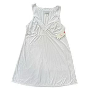 Abito donna Speedo taglia large bianco senza maniche scollo a V nuoto spiaggia copricostume floreale - Foto 1 di 18