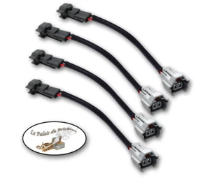 Lot de 4 câbles adaptateurs convertisseurs Nippon Denso Top-slot /EV14-Injection - Bild 1 von 1