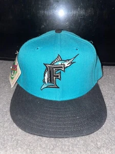 Vintage New Era Florida Marlins 59/50 Pro Modell Größe 7 3/8 Wolle Made in USA - Bild 1 von 6