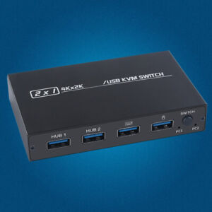 4K USB HDMI-kompatibler KVM Switch Box Switcher Splitter für 2 PC Sharing Mouse