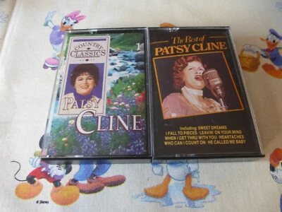 PATSY CLINE COUNTRY CLASSICS + THE BEST OF X2 AUDIO CASSETTE ALBUMS - Image 1 of 4