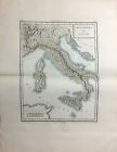 1806, Tardieu, Carte physique Italie, Italy, carte ancienne, antiquarian map.