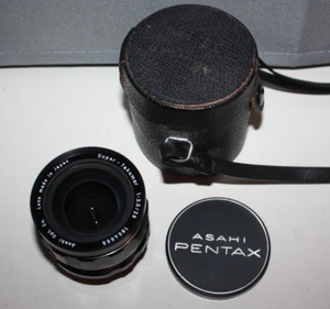 Obiettivo Asahi Pentax Super-Takumar 1:3.5/28mm con custodia e cover vintage - Foto 1 di 16