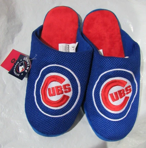 MLB Chicago Cubs Mesh Slide Slippers Dot Sole Size L by FOCO Cover