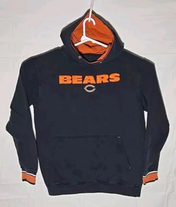 Majestic Chicago Bears Hoodie Heavy Material Navy Blue XLT Pre-owned - Picture 1 of 7