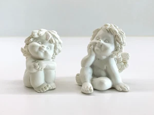 Engel Igor / sitzend / Glücksbringer / Figur / Engel / Polyresin / Deko / weiß - Bild 1 von 3
