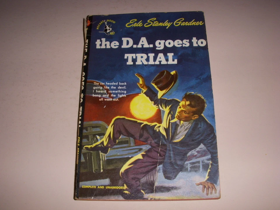 THE D.A. GOES TO TRIAL by ERLE STANLEY GARDNER, POCKETBOOK #407, 5TH, 1948, PB! Foto 1 de 1