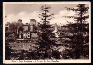 Postkarte Turin Mittelalterliches Dorf und Po gesehen vom Corso Moncalieri (CR148) - Bild 1 von 2