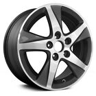 Wheel For 11-14 Acura TSX 17x7.5 Alloy 5 Spoke 5-114.3mm Machined and Charcoal Acura TSX