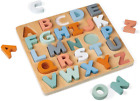 Wooden Alphabet Learning Puzzle with ABC Letters and Chalkboard Ages 2+ - J04412