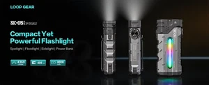 LOOP GEAR SK05 PRO SST25 (6500K) Dual Light Output Compact Tactical Flashlight - Picture 1 of 13