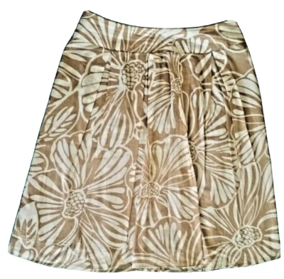 Falda Allison Taylor Damas-Talla 6-Floral Caqui/Blanco Foto 1 de 2