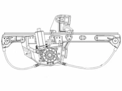 For 2000-2005 Cadillac DeVille Window Regulator Rear Left TYC 35136QM 2004 2003 - Изображение 1 из 2