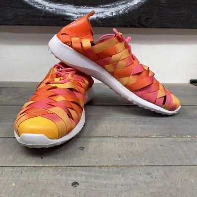 12码-耐克Juvenate女式高级橙色编织二手 — 第 1/4 张图片