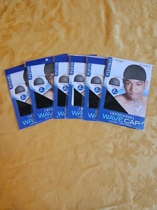 Magic Stocking Black Flexible Wave cap 6 Pack 12pcs - Picture 1 of 2