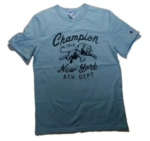 Champion Herren 100% Authentic Größe Medium T-Shirt Logo Blau  - Bild 1 von 5