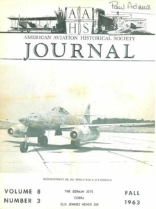 AAHS V8 N3 LUFTWAFFE JET vs USAAF_WW1 USAS S.E.5_P-39 RACER_JN-4_DOUGLAS O-31 - Imagen 1 de 4