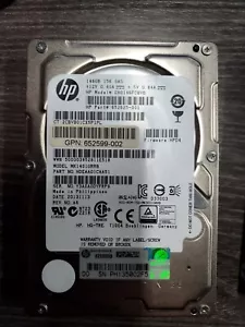 Solo servidor HP 146 GB 15K SAS EH0146FCBVB 652625-001 MK1401GRRB 652599-002 - Imagen 1 de 3