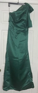 BXZ Damen langes Göttin formelles Abendkleid Brautjungfer Hochzeit Größe 4 Smaragd - Bild 1 von 11