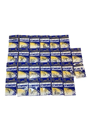 Lote de 25 anzuelos de pesca mostaza 37361 talla 2 – 10 anzuelos por paquete Foto 1 de 3