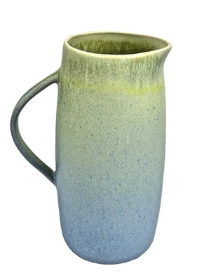 Jarra para verter gres jaspe Anthropologie ombre verde azul Portugal 8,5" Foto 1 de 4