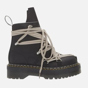 Rick Owens x Dr. Martens DRKSHDW 1460 Quad Sole Megalace Boot 'Black' IN HAND✅ - Picture 1 of 5