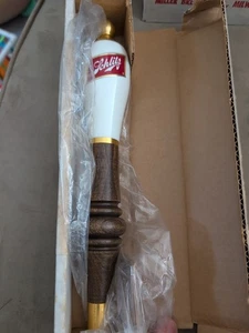 Vintage Schlitz birra rubinetto manico pub bowling spilla look bar merce nuovo con scatola - Foto 1 di 4