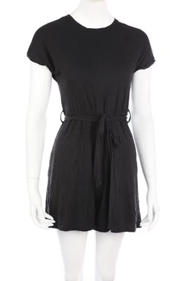 even&odd Playsuit Kurzarm mit Gürtel S schwarz - Bild 1 von 3