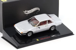 1:43 Hot Wheels Elite Ferrari 365 GT4 2+2 silver 1972 - Bild 1 von 3