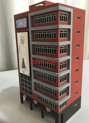 1/160 N Scale Buildings Train Railway Layout Modern Business Red House DIY Model - Image 1 of 4