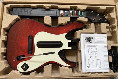 Xbox 360 Guitar Hero 5 Wireless Controller 95905.805 Orig Box with Game & Strap - Image 1 of 4