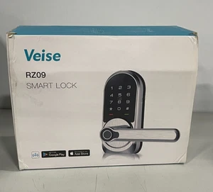 Veise RZ09 Smart Lock mit Fingerabdruck Touchscreen Tastatur, App Steuerung, Satin Nickel - Bild 1 von 2