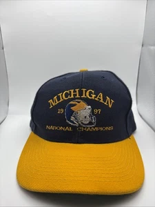 Vintage 1997 Michigan Wolverines National Champions Snapback Hat - Picture 1 of 9
