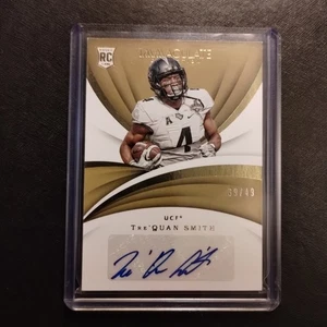 #39/49 Tre'Quan Smith Rookie Auto Gold Foil 2018 Panini Immaculate Saints UCF - Picture 1 of 2