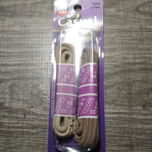 2 Paar 33" lässige runde Schnürsenkel (verschiedene Farben) R369 Schuh Spitze Kleid - Bild 1 von 2