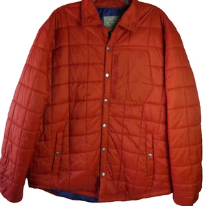 St. John's Bay Damen Gr. XL Knopfleiste Stepp Übergangsjacke rot rost gefüttert - Bild 1 von 14