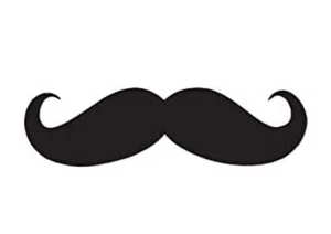 Calcomanía con bigote 7,75""/16"" o 24"" para coche/habitación/fiesta St-72 - Imagen 1 de 10