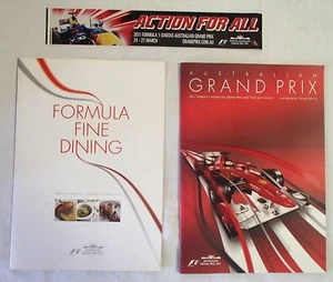 Australian F1 GP & V8s 2011 Corporate Hospitality Brochures & Sticker As new - Picture 1 of 10