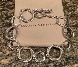 David Yurman Infinity Link Circle bracelet 7.5” - Mint condition! - Picture 1 of 7