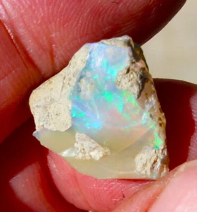 Opale de Feu Brute Multicolore d'Australie de 7,390 ct - Imagen 1 de 9