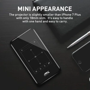 4K 3D Full HD Smart DLP Mini Projector LED Android WiFi 1080P Home Theater HDMI - Picture 1 of 15