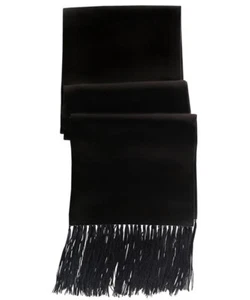 Satin Tuxedo Scarf in White or Black - Picture 1 of 2