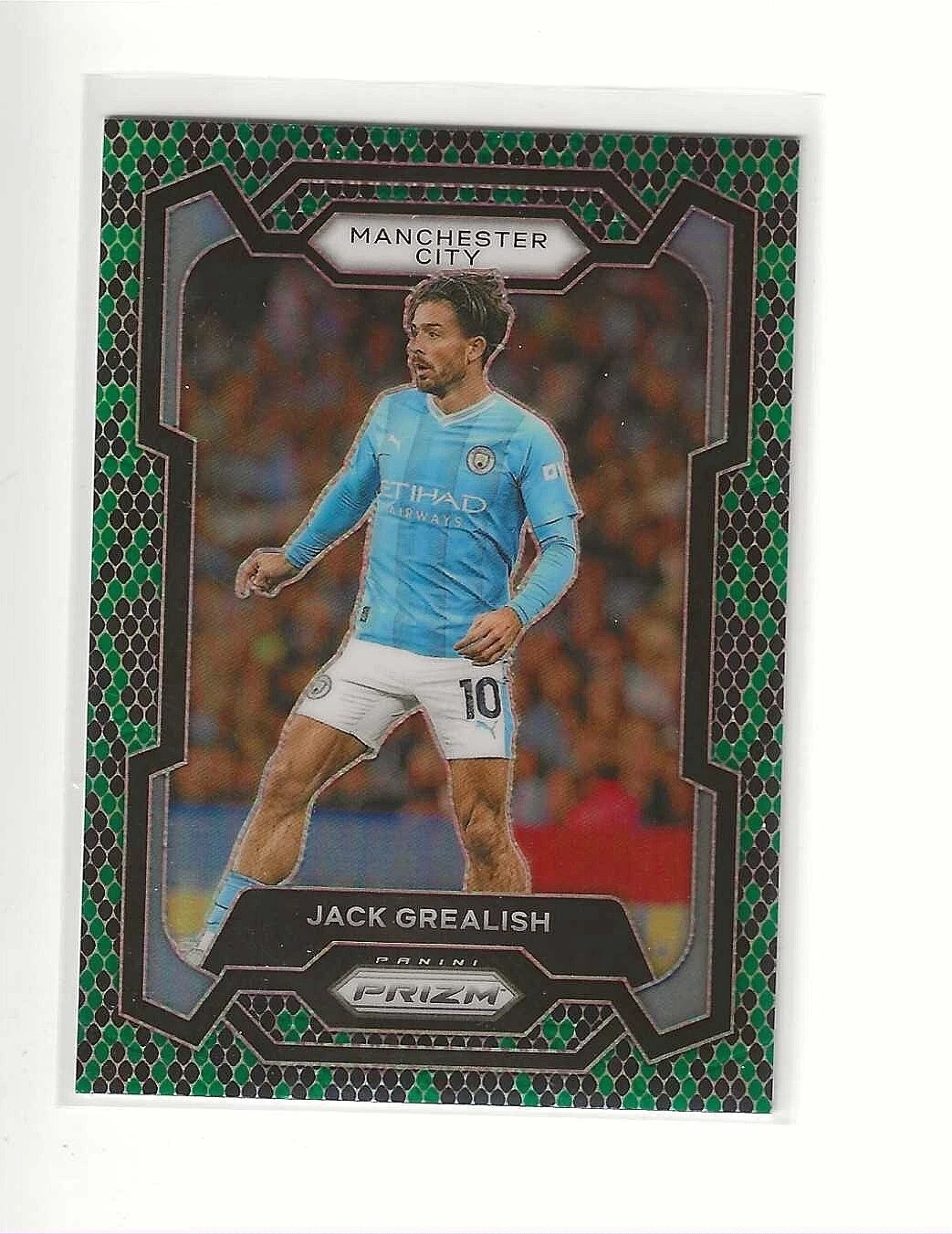 2023/24 PRIZM PREMIER SOCCER SNAKESKIN JACK GREALISH SSP CASE HIT MAN CITY