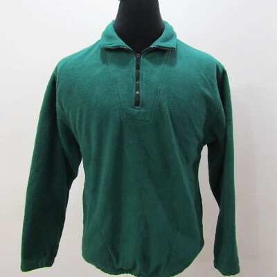 Cross Creek Men’s ¼ Zipped Fleece Green Crew  Chest Size 46/48 UK XL Sku 8255 - Image 1 of 4