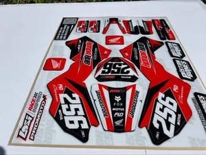 KIT DE CALCOMANÍAS DE GRÁFICOS PERSONALIZADOS DE FÁBRICA PARA MOTOCICLETA HONDA CRF LOSI PROMX PROMOTO MX RC - Imagen 1 de 5