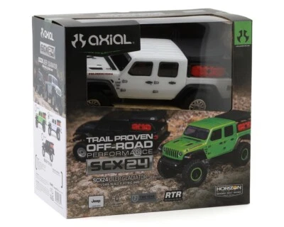 Axial SCX24 Jeep JT Gladiator 1/24 Scale 4WD RTR Ready To Run Crawler White - Image 1 of 4