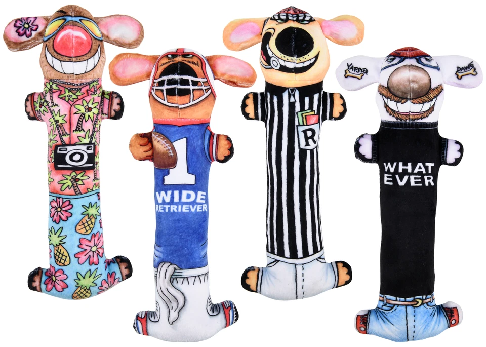 Fuzzu (By Multipet) Assorted Loofa Dog Toy, 12 Inch (Each Sold Separately) - Image 1 of 1