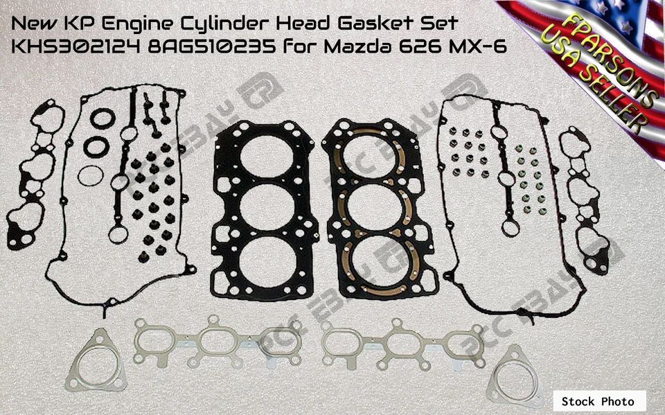 New KP Engine Cylinder Head Gasket Set KHS302124 8AG510235 for Mazda 626 MX-6 - Image 1 of 1